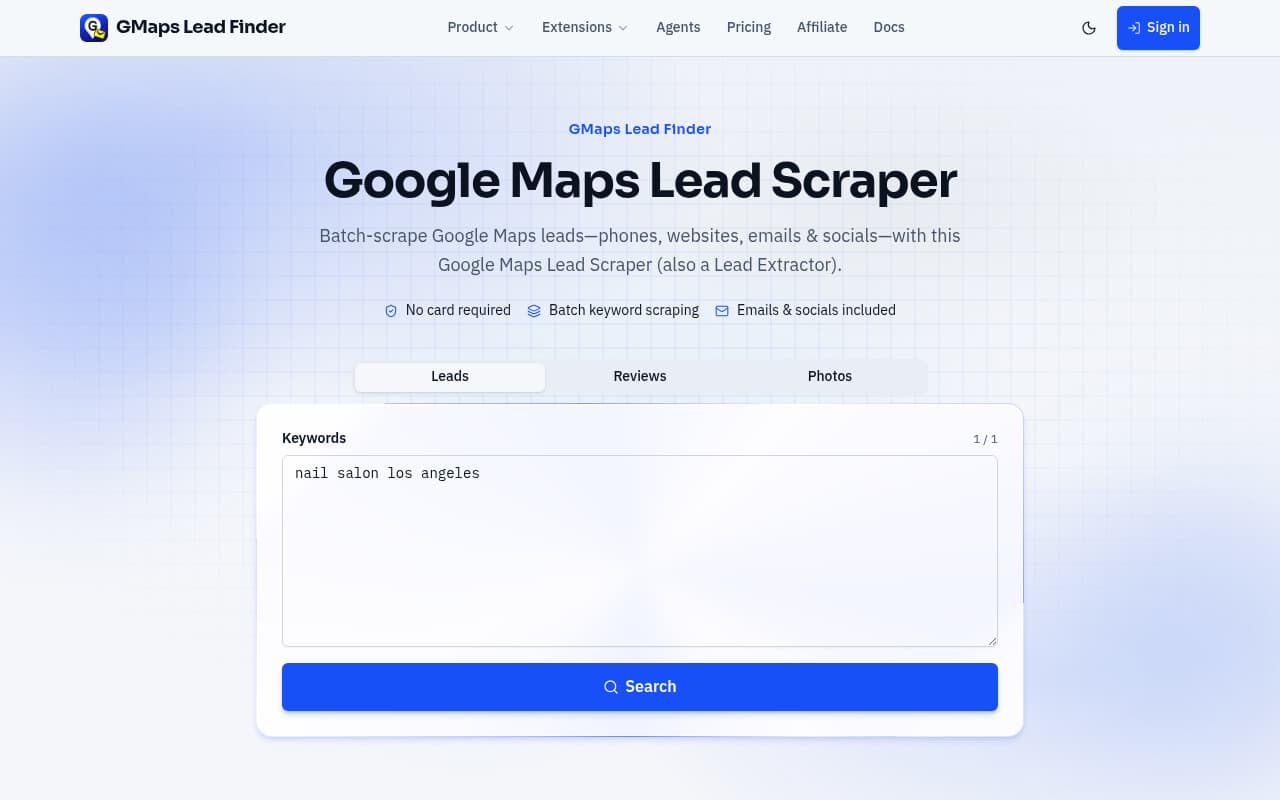 Google Maps Lead Scraper